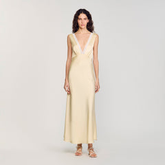 Sandro Women Satin-effect maxi dress