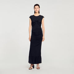 Sandro Women Draped maxi dress