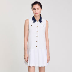 Sandro Women Mini dress with contrasting collar