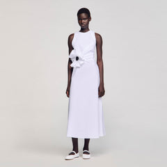 Sandro Women Ruffled sleeveless maxi dress