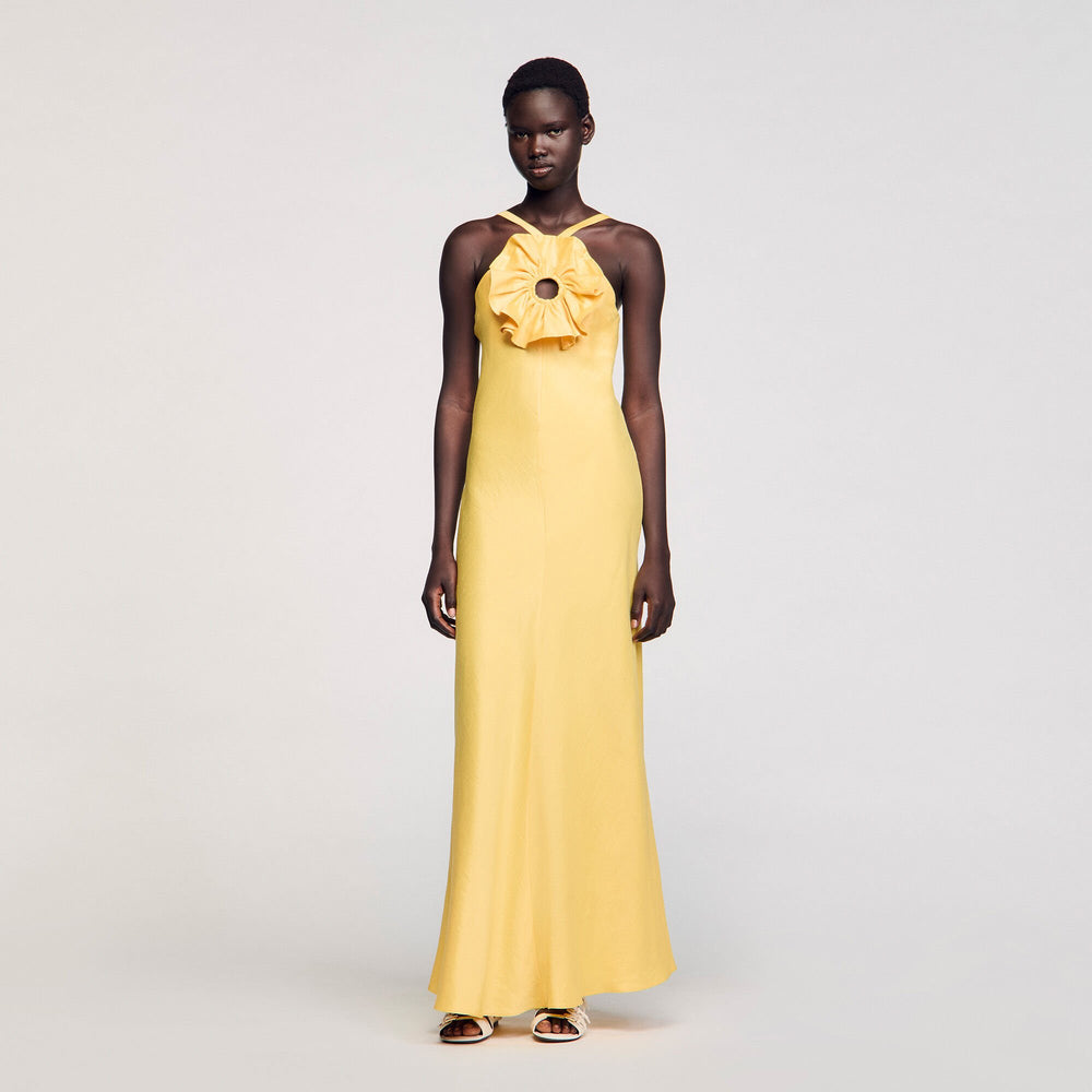 Sandro Women Floral detail maxi dress