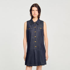 Sandro Women Mini denim dress