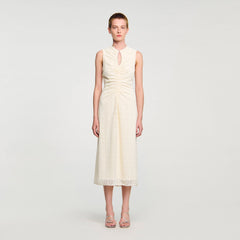 Sandro Women Lace keyhole maxi dress