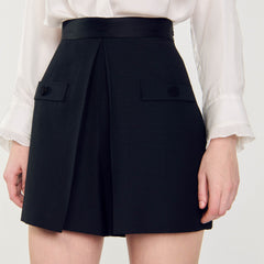 Sandro Women High-waisted shorts with buttons