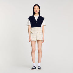 Sandro Women Decorative tweed shorts
