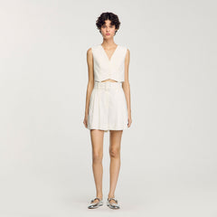 Sandro Women Sequin high-waisted shorts
