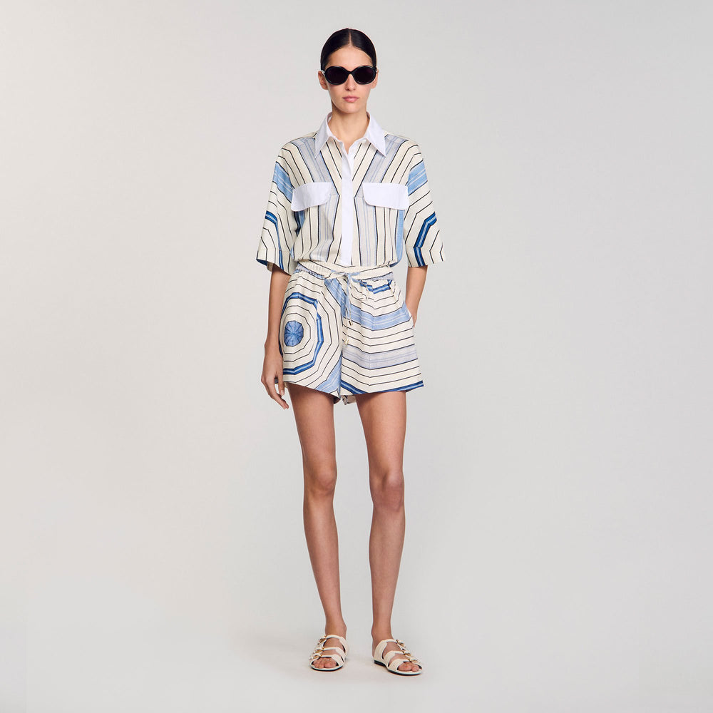 Sandro Women Spiral-motif shorts