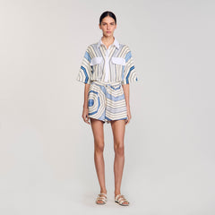 Sandro Women Spiral-motif shorts