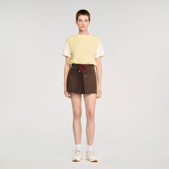 Sandro Women Drawstring pleated skort