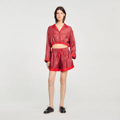 Sandro Women Scarf print shorts