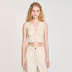 Sandro Women Denim cropped jacket