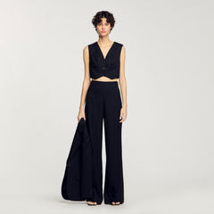 Sandro Women Sequin cropped jacket