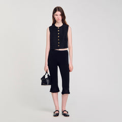 Sandro Women Pleated crop top