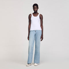 Sandro Women Vest top with rhinestones