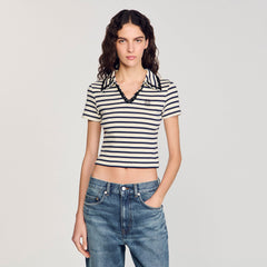 Sandro Women Striped polo shirt