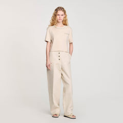 Sandro Women T-shirt with rhinestone details