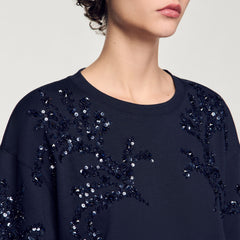 Sandro Women T-shirt with beaded details