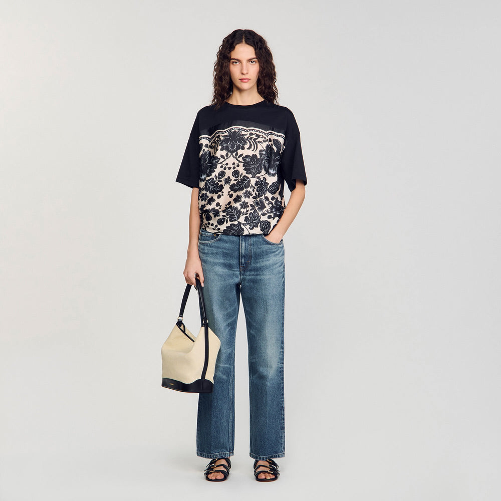 Sandro Women Floral motif T-shirt