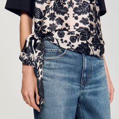 Sandro Women Floral motif T-shirt