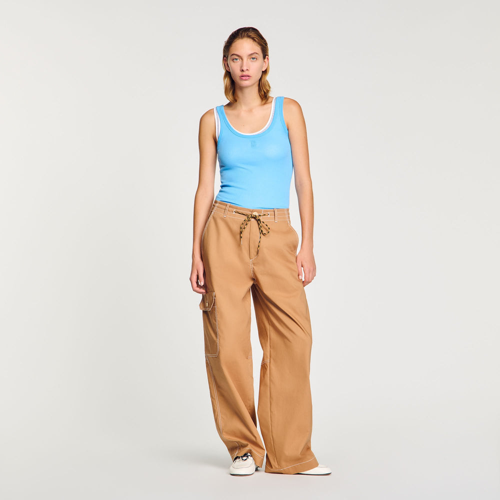 Sandro Women Ribbed vest top