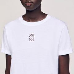 Sandro Women Cotton T-shirt with embroidery