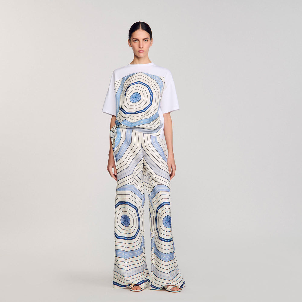 Sandro Women Spiral print T-shirt