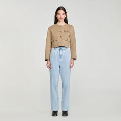 Sandro Women Cropped button-down jacket