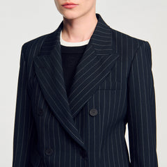 Sandro Women Striped suit jacket