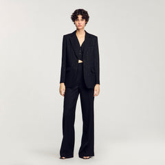 Sandro Women Sequinned suit jacket