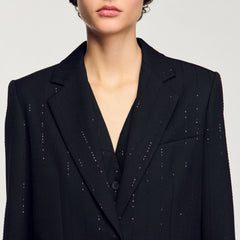 Sandro Women Sequinned suit jacket