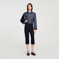 Sandro Women Denim tailored jacket