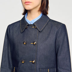 Sandro Women Denim tailored jacket