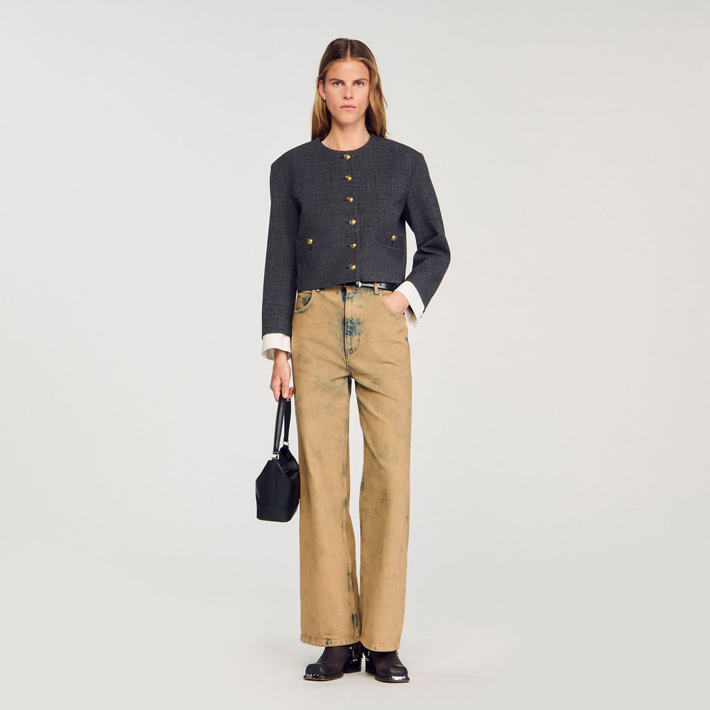 Sandro Women Rhinestone tailored jacket