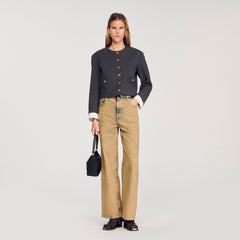 Sandro Women Rhinestone tailored jacket