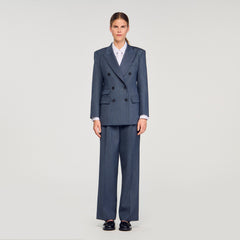 Sandro Women Striped tailored jacket