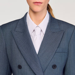 Sandro Women Striped tailored jacket