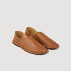 Sandro Men Grained leather slippers