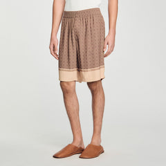 Sandro Men Patterned Flowy Bermuda shorts