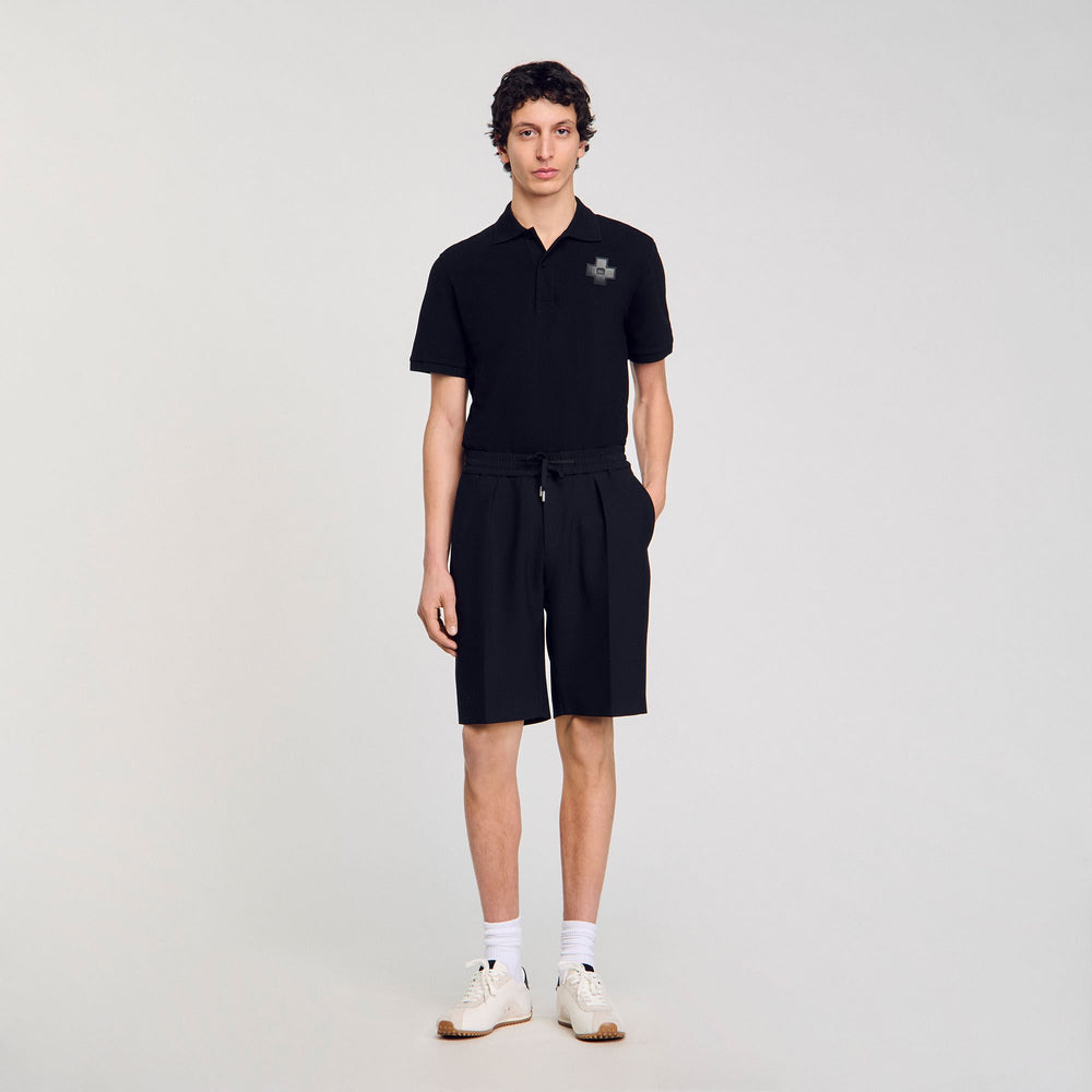Sandro Men Jersey Bermuda shorts