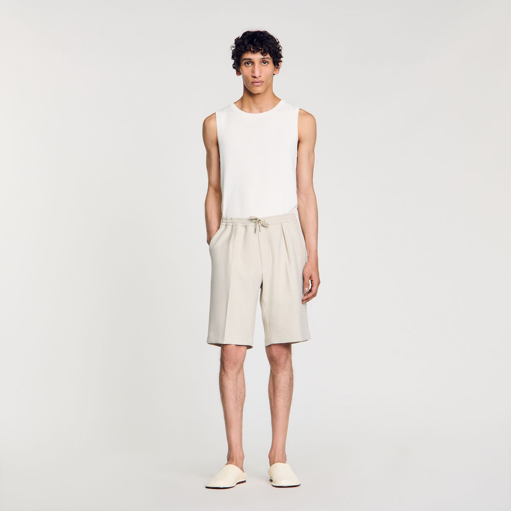 Sandro Men Jersey Bermuda shorts