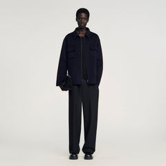 Sandro Men Zipped overshirt