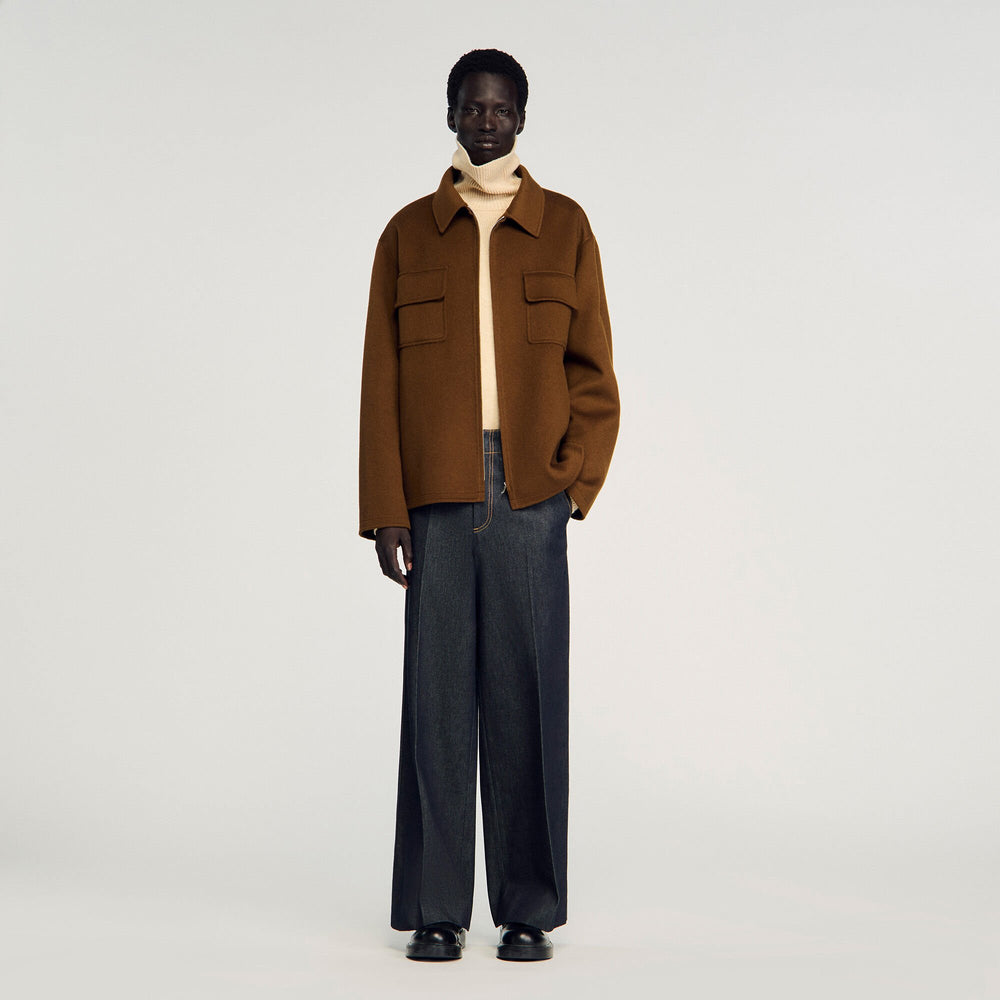 Sandro Men Zipped overshirt