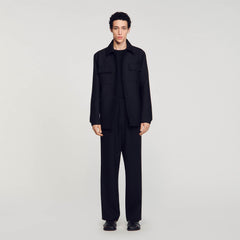 Sandro Men Buttoned oversized shirt