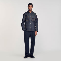 Sandro Men Denim oversized shirt