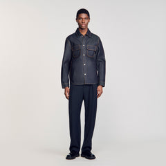 Sandro Men Denim oversized shirt