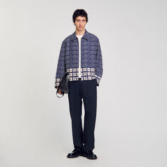 Sandro Men Jacket with floral motif