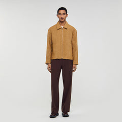 Sandro Men Woven raffia jacket