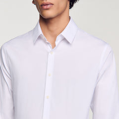 Sandro Men Fitted stretch cotton shirt