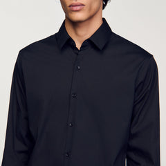 Sandro Men Fitted stretch cotton shirt