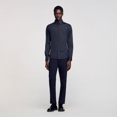 Sandro Men Fitted stretch cotton shirt